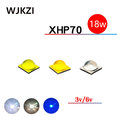 仿科锐p70灯珠二代20W白光暖白蓝光3V6V大功率强光led灯珠