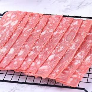 烟熏培根风味切片冷冻半成品商用批发烧烤食材早餐手抓饼三明治片