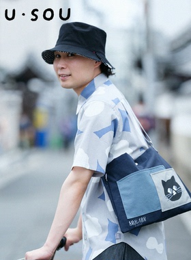 SOU・SOU deportare猫咪尼龙斜背Sacoche包挎包 #57201