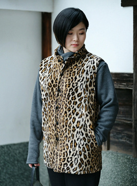 SOU·SOU人造毛皮秋冬纽扣背心 #43540 2025冬