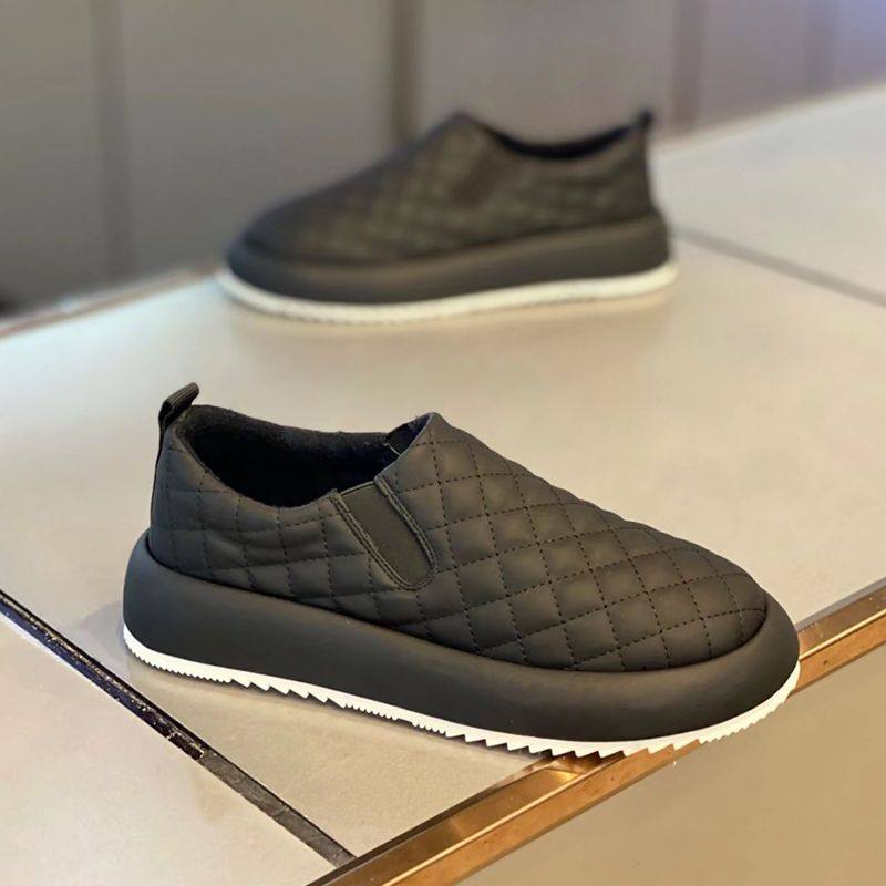 一脚蹬男鞋秋冬新款棉鞋防滑厚底皮面豆豆鞋时尚懒人网红面包鞋,流行男鞋,时尚休闲鞋,淘宝优惠券,粉丝福利购,淘宝优惠卷