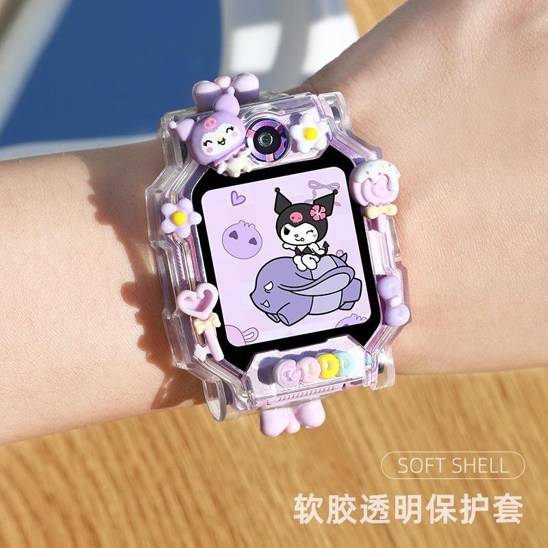 适用小天才电话手表Z11D5Q3U5N5Z10Z8AZ7A磁吸表带立体透明保护壳