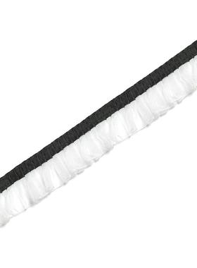 友谊大街COCO小姐木耳褶花边抱枕桌旗窗帘金色白色黄色花边