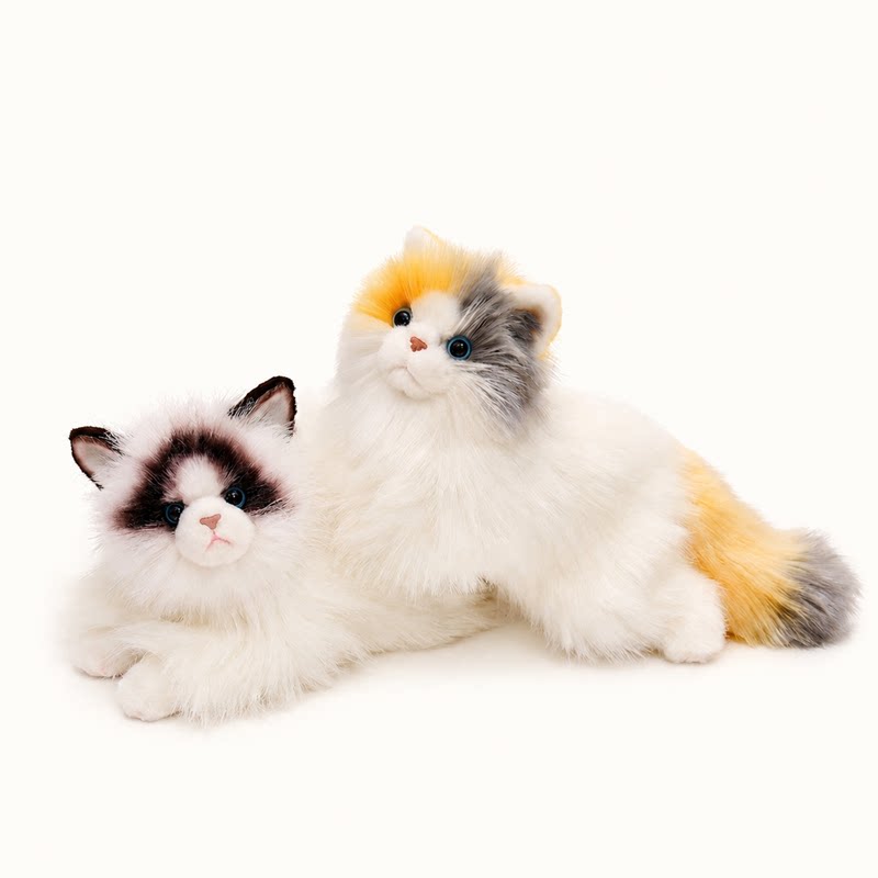 澄漫仿真布偶猫公仔暹罗猫毛绒玩具玩偶黑猫三花猫布娃娃礼物女生图片