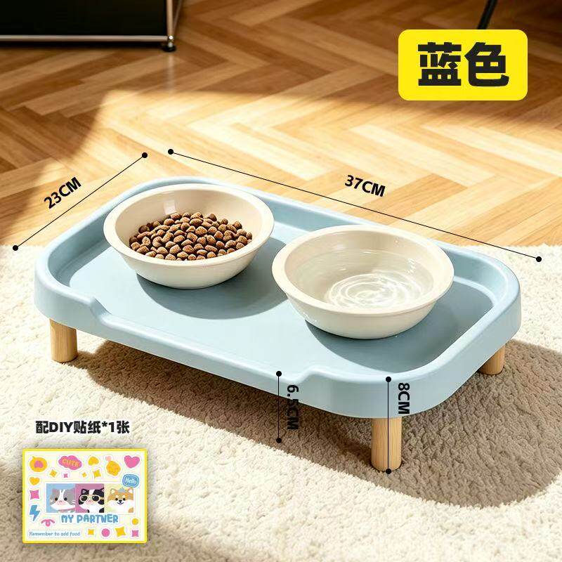 猫狗碗垫加高护颈防漏食防滑