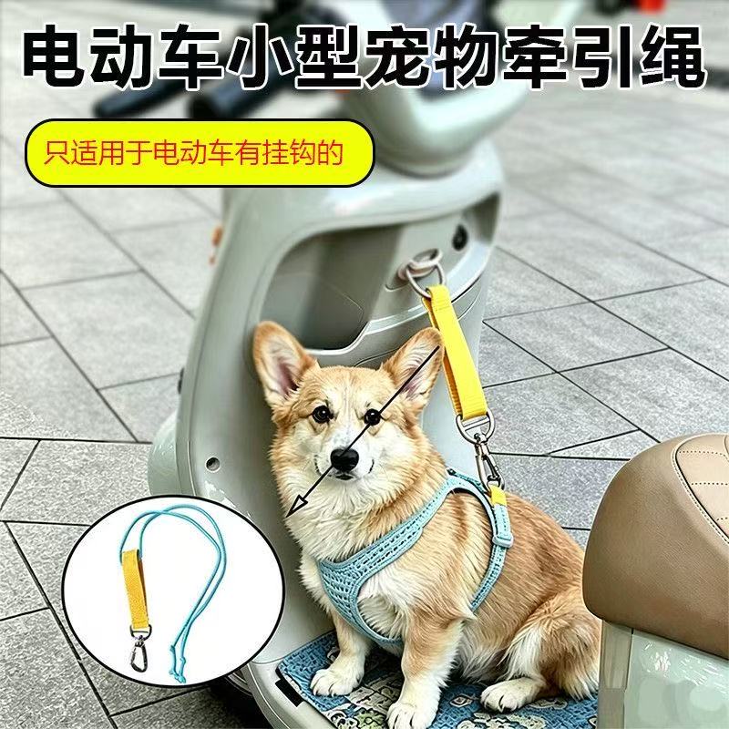 小型宠物电动车可调牵引绳图片