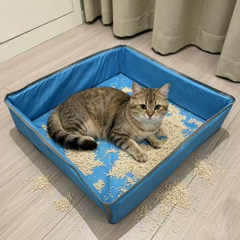 可折叠一次性大容量便携猫砂盆