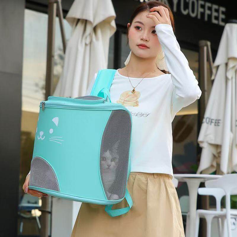 猫狗便携折叠透气大容量双肩包