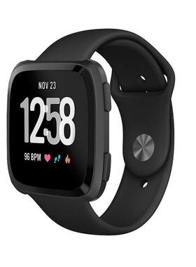 适用fitbit versa2 lite表带反扣硅胶表带单色运动内扣厂家直销