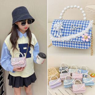 潮流新款小香风儿童包包斜挎包可爱女童零钱包时尚公主单肩包