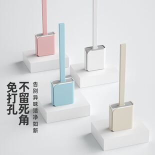 创意硅胶马桶刷家用清洁无死角厕所挂壁式夹缝刷子钢丝球卫生间