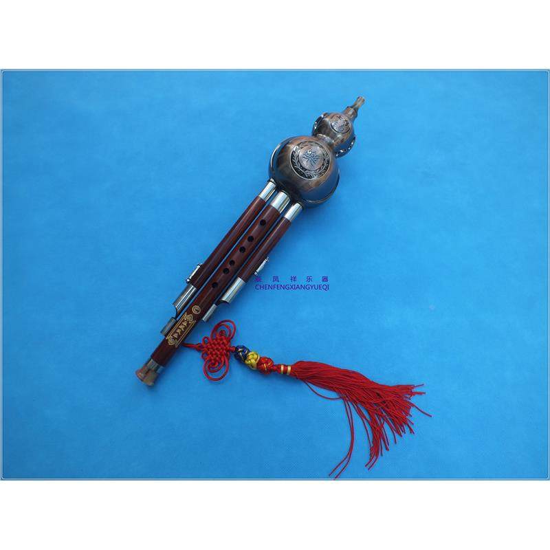 葫芦丝古铜红木三音C调葫芦丝耐摔云南葫芦丝厂价皮盒穗子定制