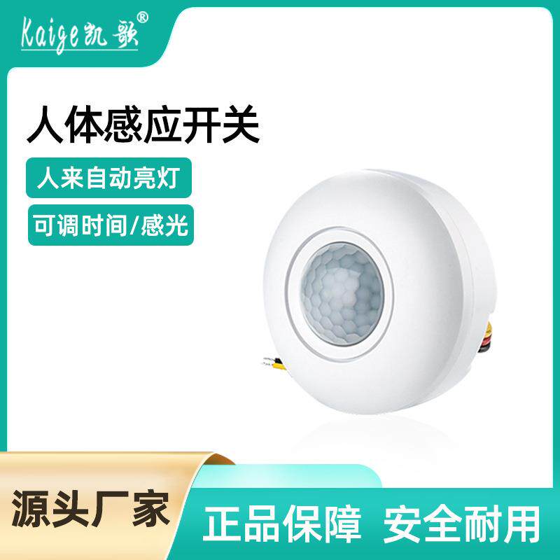 人体感应开关智能灯控家用220V吸顶式感应器开关led灯传感器定制