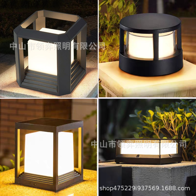 LED户外壁灯柱头灯庭院草坪灯围墙柱子灯防水花园别墅景观小壁灯