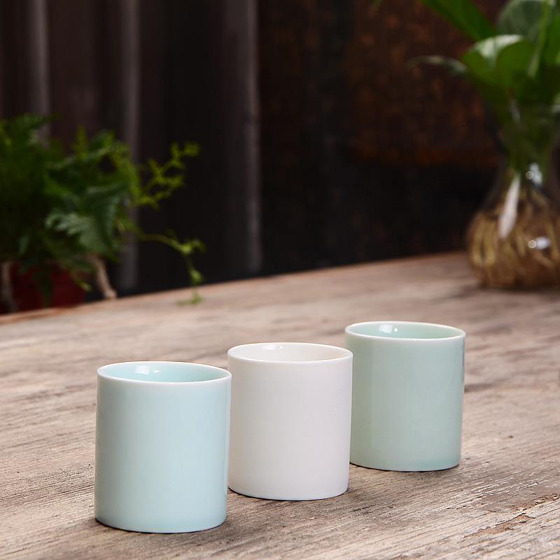 供应陶瓷水杯 二两装杯子 烈酒杯白酒酒杯黄酒杯定制