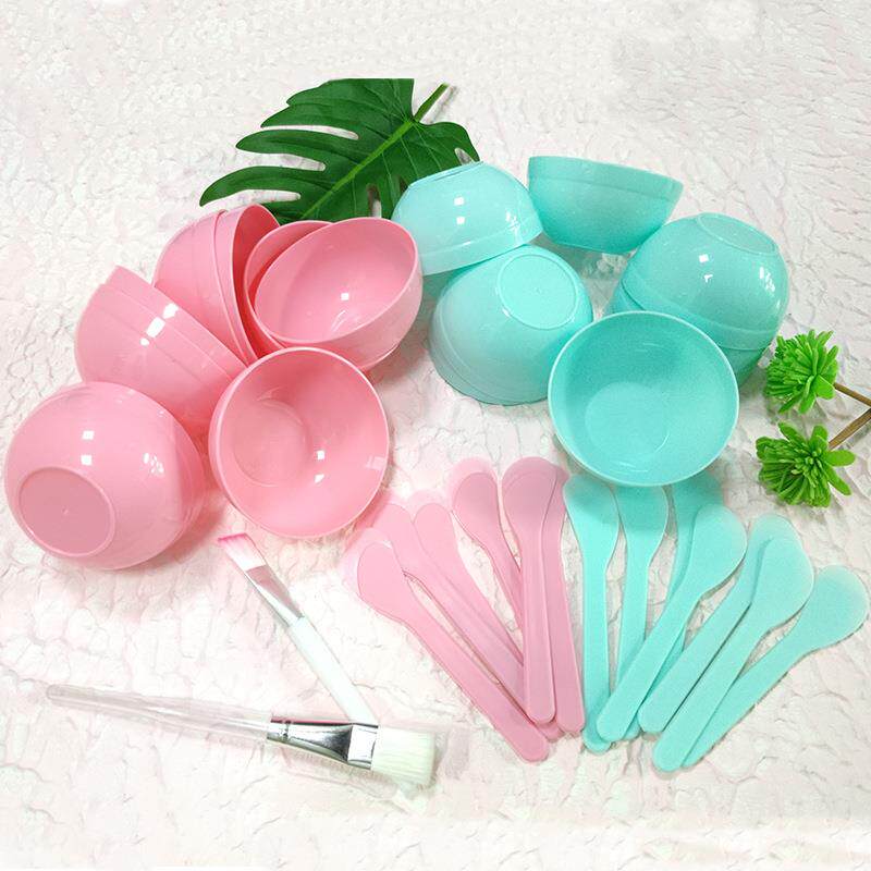 直供3号实色面膜碗套装 面膜刷4件套DIY面膜碗量勺面膜棒定制