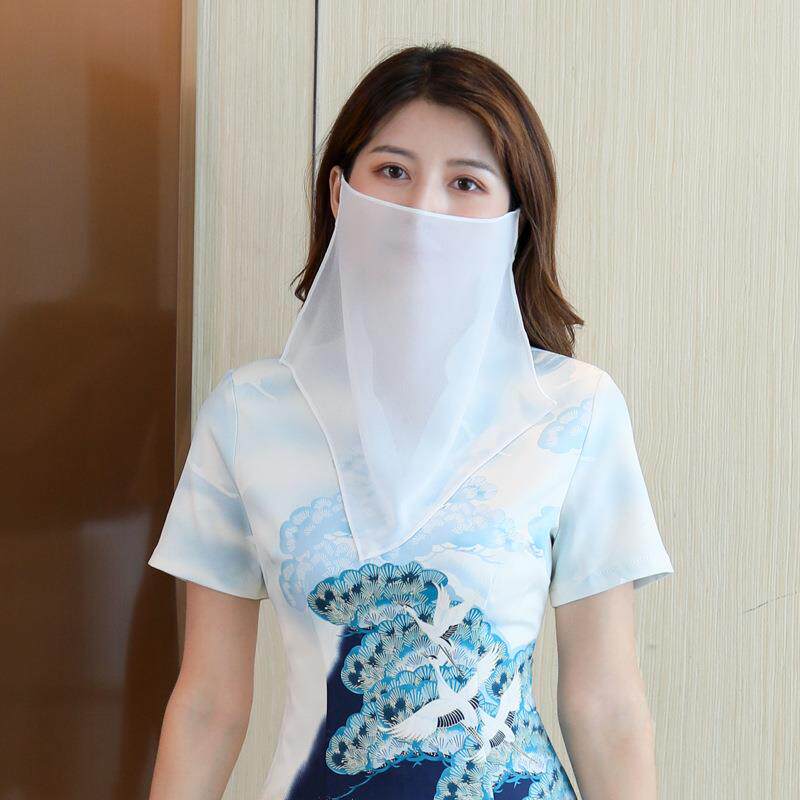 汉服面纱古风挂耳流苏遮