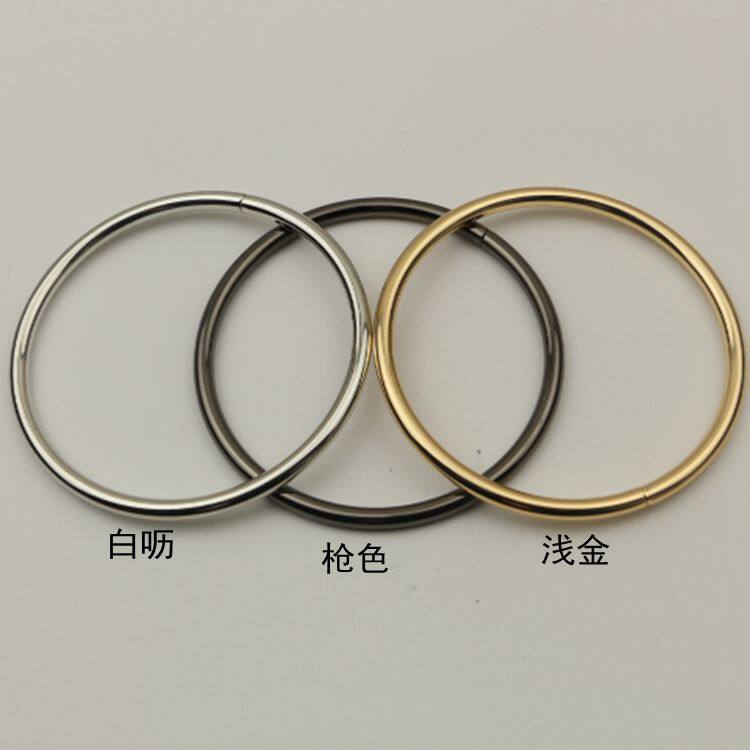内径铁线圈 金属圆圈配件手挽 五金配件3寸铁线圈浅金色包手提