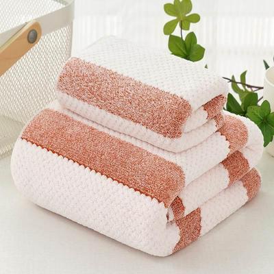 横条菠萝格子母套巾巾浴巾毛巾加大高密吸水速干沙滩巾厂家代