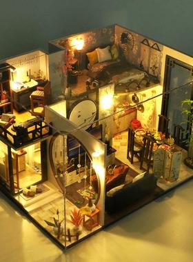 天予DIY小屋模型新品TD18竹影江南建筑手工情人节礼物厂家批