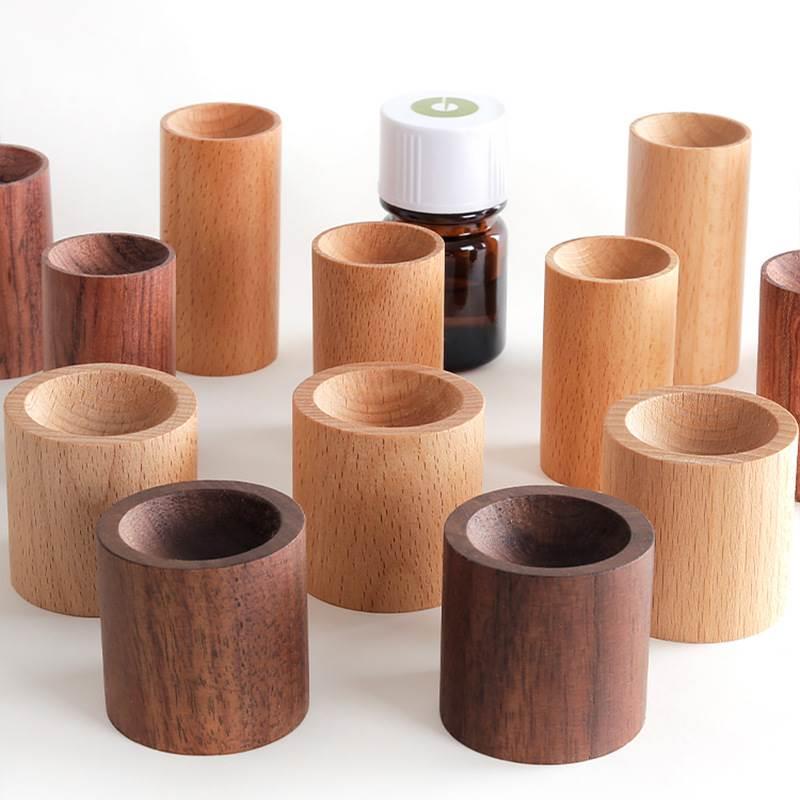 精油扩香木 车载扩香木随身摆件家用室内实木扩香器圆柱形扩散木