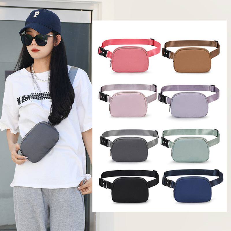 户外运动休闲腰包男跑步健身斜挎包轻便女款瑜伽胸包单肩包