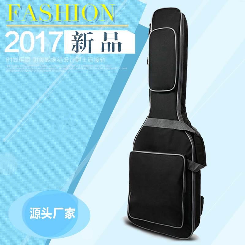 儿童电吉他包加厚双肩背10MM加棉电吉他包/电贝司包印制LOGO