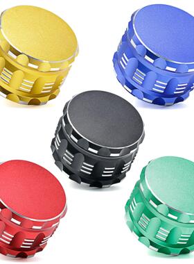 新款直径6M铝合金磨砂哑光音箱磨烟器 研磨器 香料破碎机55526定