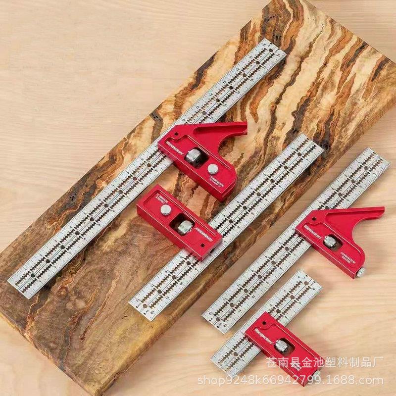 Woodworkers Edge Rule活动角度尺90度45度尺水平角尺木工尺