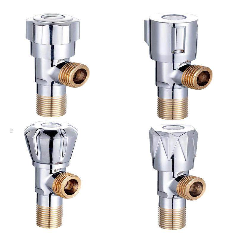 全铜4分三角阀铜大流量角阀三通阀加长马桶热水器冷热角阀定制