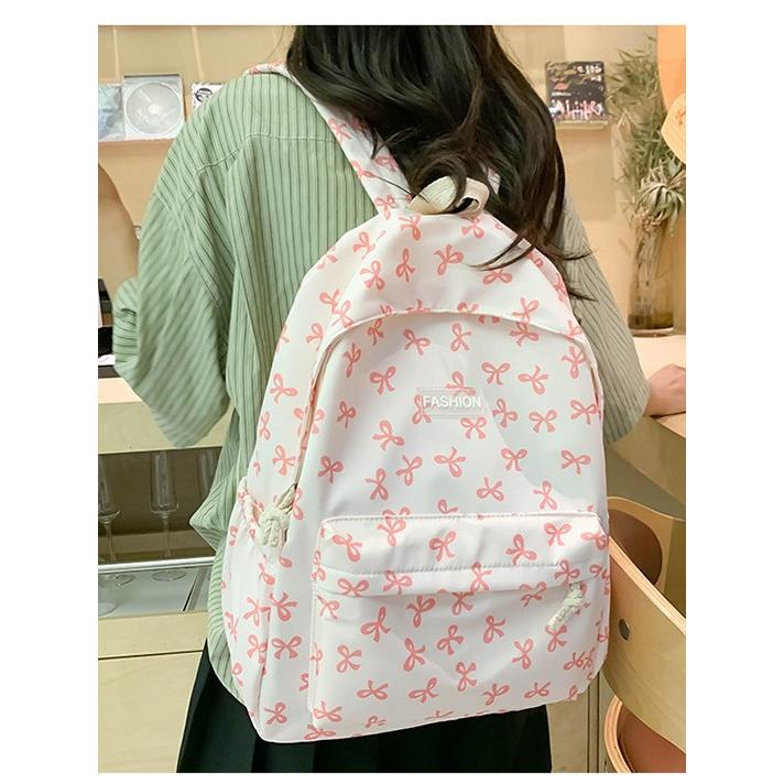书包女ins日系少女学院风蝴蝶結背包韩版原宿大容量可愛双肩包女
