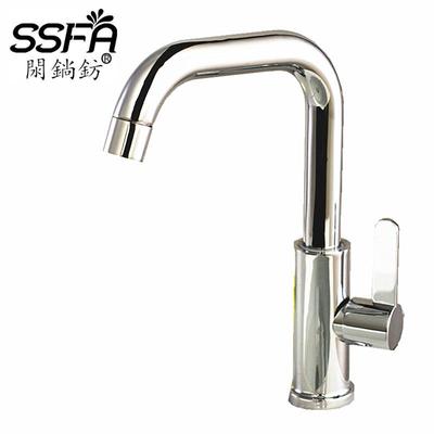 洗脸盆水龙头B24管单冷小七湾立式电镀面盆龙头定制