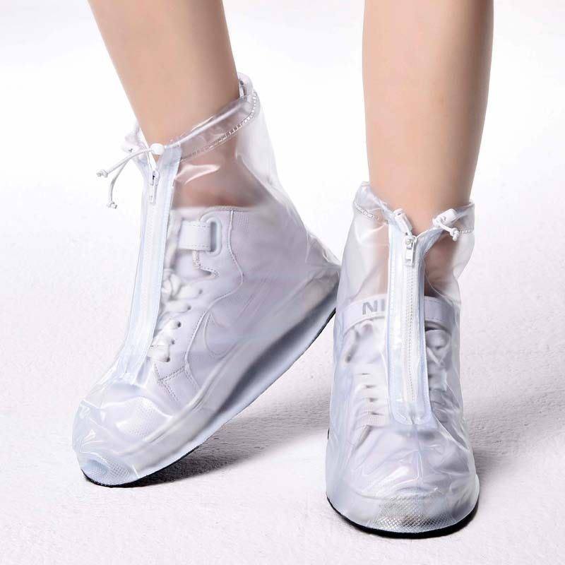 雨易思防雨鞋套加厚防滑男女防水儿童中通透明加厚雨天防水鞋套