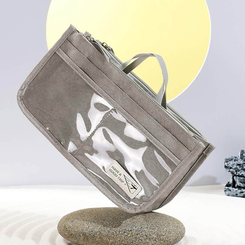NEW PORTABLE HAND-HELD COSMETIC BAG LARGE CAPACITY MULTI-FUNCTIONAL HANDBAG MEDIUM BAG TRAVEL MAKEUP TOILETRIES STORAGE BAG