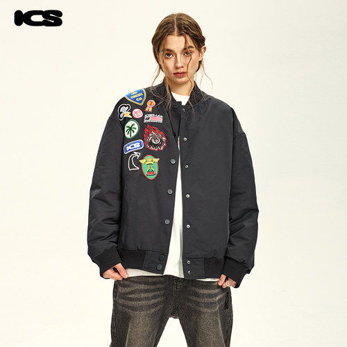 ICONSLAB重工贴布刺绣徽章棒球服