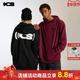 ics iconslab括号字母logo印花连帽卫衣420g重磅美式 情侣情侣春