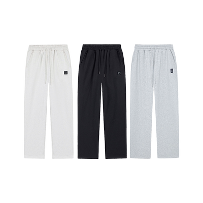 ics丨iconslab基础直筒休闲针织长裤松情侣秋重磅运动休闲裤男女