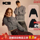 帽衫 ics iconslab小香风肌理连帽卫衣宽松休闲百搭小众长短款 春