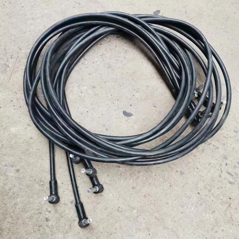 防腐道岔跳线两头塞钉式道岔跳线钢轨连接线铁路信号轨道接续线