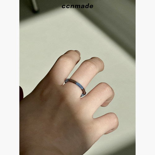[预售]CCNMADE｜LETTER RINGⅠ纯手工编织 情侣友情复古戒指