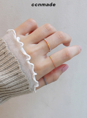 [预售]CCNMADE｜CANDY RING编织银戒指 尹恩惠同款 原创设计