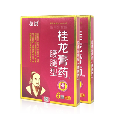 葛洪桂龙膏药腰腿贴6贴
