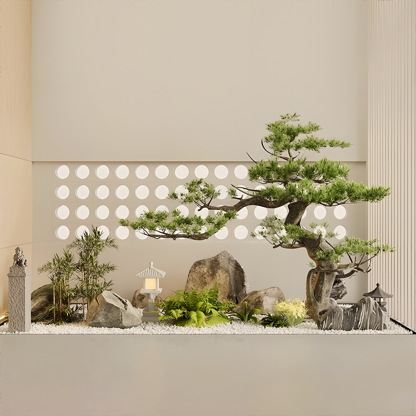 仿真松树迎客松大型假树室内装饰