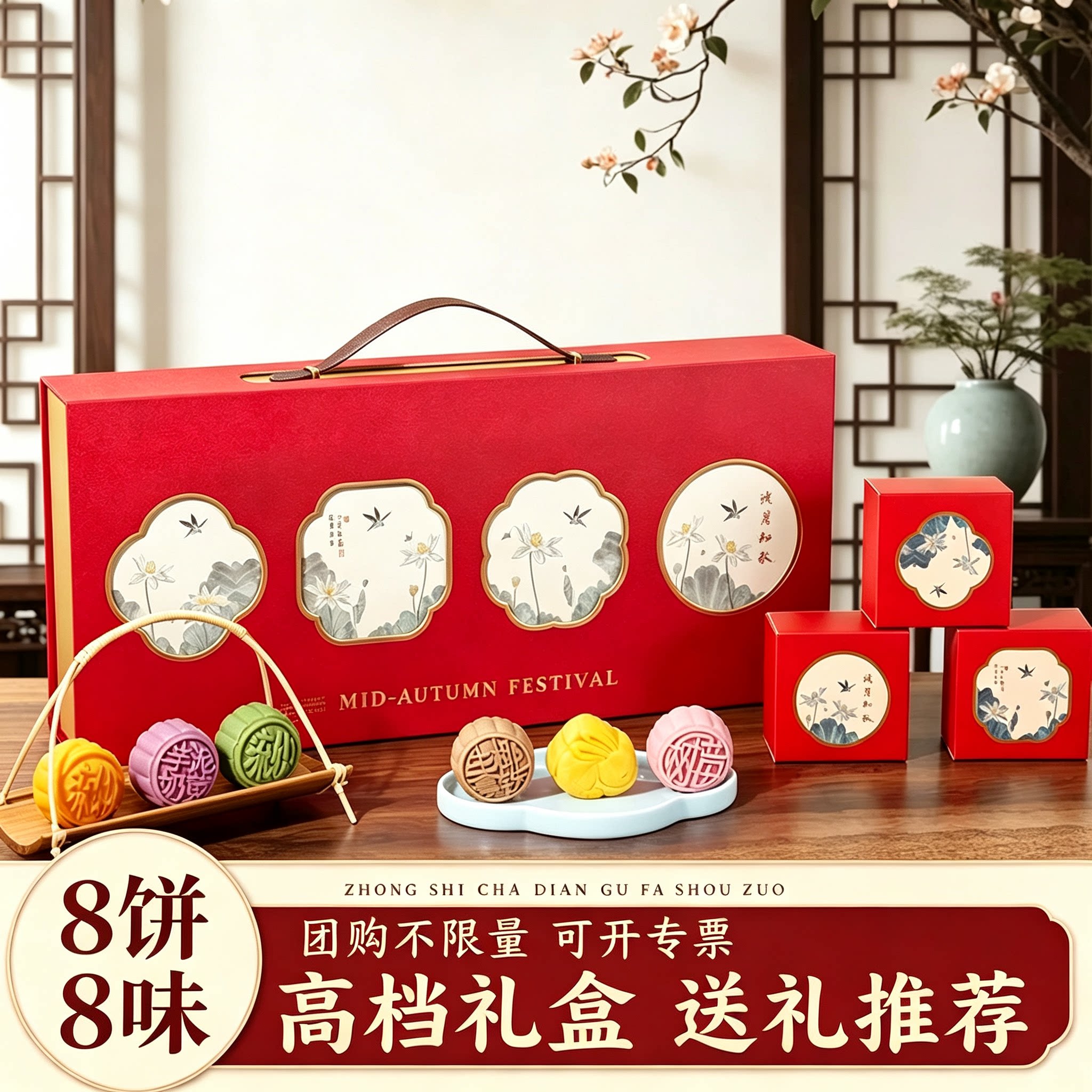 悠品物语中国风多口味月饼礼盒