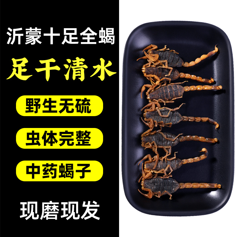 全干蝎子干清水正品十足中药材