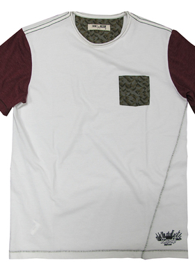 Schemer谋士T恤男士圆领迷彩修身潮流衣服夏装半袖男装打底衫