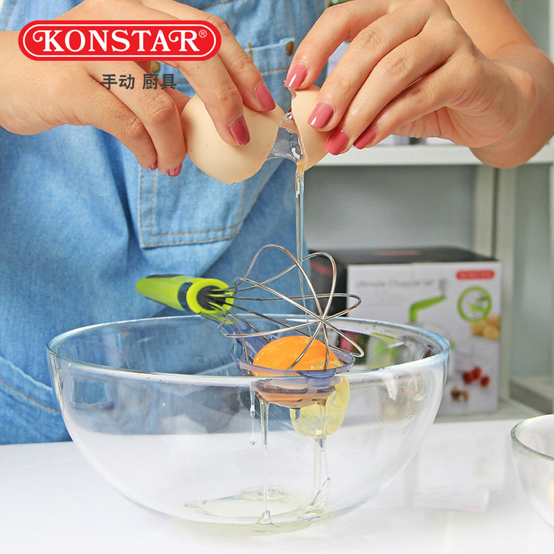konstar手动打蛋器蛋清黄分离家用搅拌棒奶油打发器面烘焙打蛋器