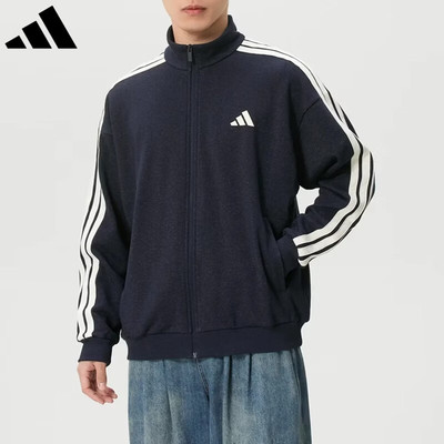 阿迪达斯男立领运动夹克新款