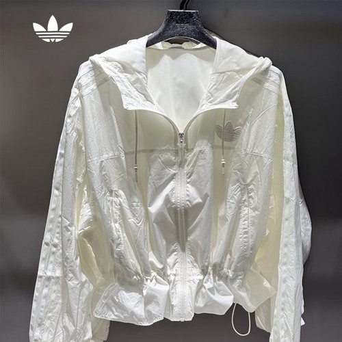 adidas三叶草女轻薄防晒夹克