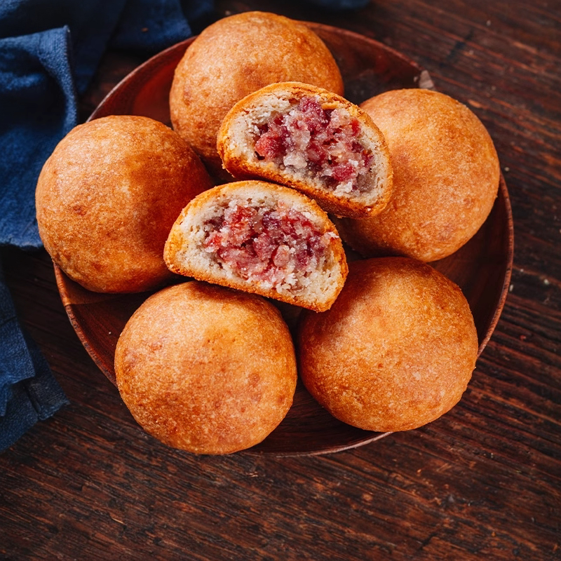 云腿月饼云南特产宣威火腿老滇式手工酥皮礼盒散装30克中秋节